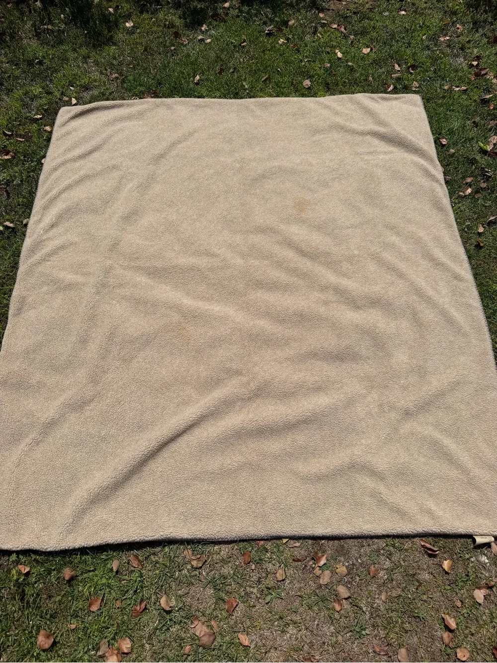VTG Woolrich Lodge Camp Fair Isle Blanket Sherpa Moose Fish Leaves 57x64 GUC